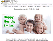 Tablet Screenshot of kellerdental.com